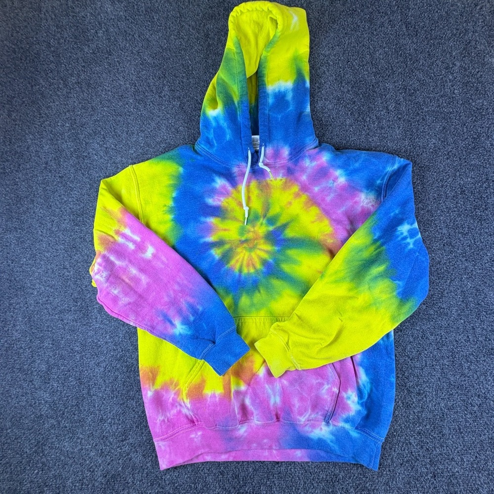 Seaworld Live Love Shamu Hoodie Mens Medium Multicolor Tie Dye Graphic Pullover